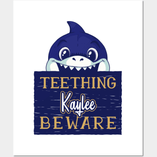 Kaylee - Funny Kids Shark - Personalized Gift Idea - Bambini Posters and Art